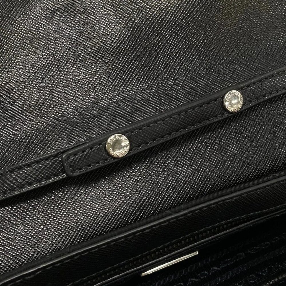 PRADA - Black Nylon Shoulder Bag - Picture 13 of 15